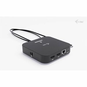 i-tec 11 Port(s) USB Type C Docking Station for Monitor, Notebook, Tablet PC, Microphone - Charging Capability - 100 W - 2