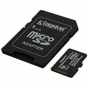 Kingston Canvas Select Plus 512 GB Class 10/UHS-I (U3) V30 microSDXC - 1 - 150 MB/s Read