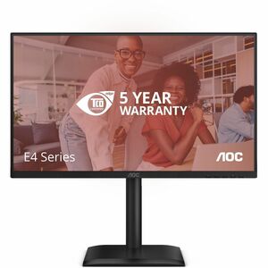 AOC 24E4CV 24" Class Full HD LED Monitor - 16:9 - Black - 60.5 cm (23.8") Viewable - In-plane Switching (IPS) Technology -