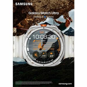 Samsung Galaxy Watch Ultra SM-L705F Smart Watch - 47.40 mm Case Height - 47.10 mm Case Width - Titanium White Body Color -