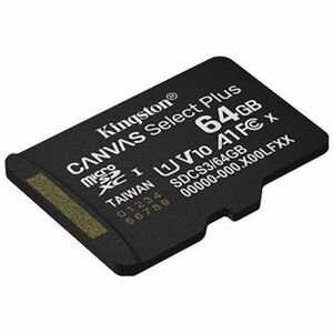 Kingston Canvas Select Plus 64 GB Classe 10/SUS-I (U1) microSDXC - 100 MB/s Leitura - Ciclo de vida Garantia
