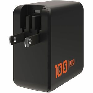 UAG SRGE (US) 100W 3 Port Wall Charger - Black - 100 W - United States - 120 V AC, 230 V AC Input - 5 V DC, 9 V DC, 12 V D