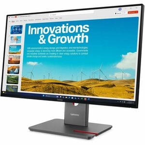 Lenovo ThinkVision P24QD-40 24 Zoll Klasse WQHD LED-Monitor - 16:9 Format - Schwarz - 60,5 cm (23,8 Zoll) Viewable - IPS-T