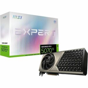 MSI NVIDIA GeForce RTX 5070 Ti Graphic Card - 16 GB GDDR7 - 7680 x 4320 - 2.59 GHz Boost Clock - 256 bit Bus Width - PCI E