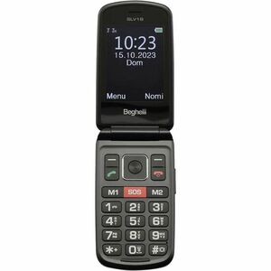 Telefono di funzione Beghelli Salvalavita SLV19 64 MB - 7,1 cm (2,8") - Grigio - Flip - 2 Supporto SIM - SIM-free - Rear C