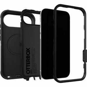 OtterBox Defender Pro Magnets with Camera Control for iPhone 17 Air - Black - Retail Packaging - 7.75 x 4.25 x 0.7 in