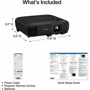 Epson Pro EX9270 3LCD Projector - 16:9 - Ceiling Mountable - 1920 x 1080 - Front, Rear, Ceiling - 1080p - 5500 Hour Normal