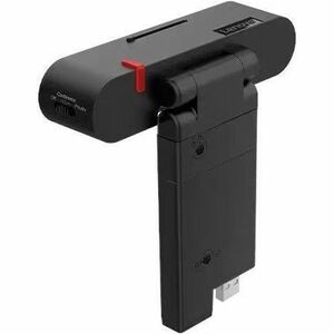 Lenovo ThinkVision MC60 Webcam - Black - USB 2.0 - 1920 x 1080 Video - 90° Angle - Microphone - For Monitor