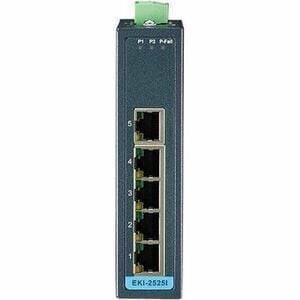 Advantech EKI-2525I Ethernet Switch - 5 Ports - Fast Ethernet - 10/100Base-T - 2 Layer Supported - 2.88 W Power Consumptio