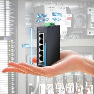 Advantech EKI-2705LX Ethernet Switch - 5 Ports - Gigabit Ethernet, 2.5 Gigabit Ethernet - 10/100/1000Base-T, 2.5GBase-T - 