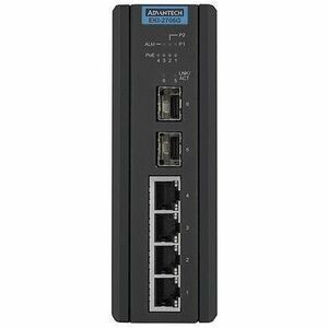 Advantech EKI-2706G-2FPI Ethernet Switch - 4 Ports - Gigabit Ethernet - 10/100/1000Base-T, 10/100/1000Base-TX, 100Base-FX,
