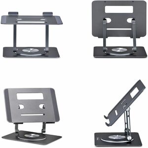 StarTech.com Height Adjustable Notebook Stand - 4.99 kg Load Capacity - 5.8 cm Height x 21.8 cm Width - Desk, Desktop - An