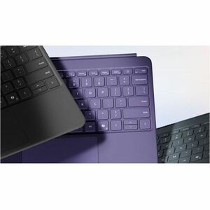 Microsoft Tastatur/Cover für 30,5 cm (12 Zoll) Microsoft Surface Pro Tablet - Englisch Tastatur - Schiefer - Alcantara Auß