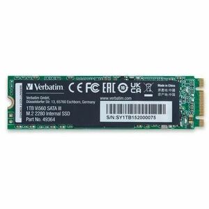 Unità stato solido Verbatim Vi560 - M.2 2280 Interno - 1 TB - SATA (SATA/600) - Computer portatile, Desktop PC Dispositivo