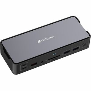 Docking station Verbatim USB Type-C per Altoparlante, Cuffie - Compatibilita carica - Lettore schede di memoria - SD, micr