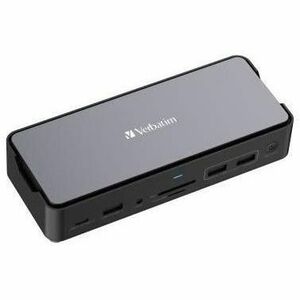 Docking station Verbatim USB Type-C per Altoparlante, Monitor, Cuffia - Compatibilita carica - Lettore schede di memoria -