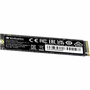 Unità stato solido Verbatim Vi5000 - M.2 2280 Interno - 512 GB - PCI Express NVMe (PCI Express NVMe 4.0) - Computer portat