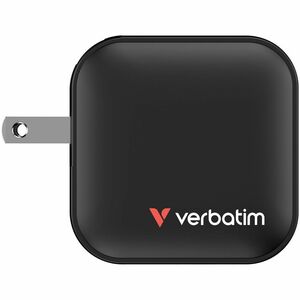 Adattatore CA Verbatim Mini - 1 Confezione - Adattatore universale - 1 USB - 2 USB Type-C - Per Computer portatile, Tablet