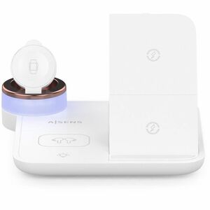 WIRELESS CHARGER USB-C 4IN1 15W SMARTPHONE WATCH EARPHONES WHITE
