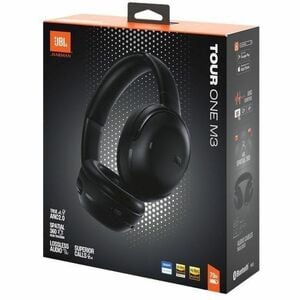 JBL Tour One M3 Wired/Wireless Over-the-ear, Over-the-head Stereo Headset - Black - Binaural - Circumaural - Bluetooth - 1