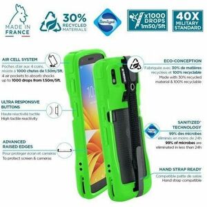 MOBILIS PROTECH Rugged Carrying Case Zebra Mobile Computer - Green - Drop Resistant, Shock Resistant, Scratch Resistant, D