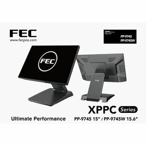 FEC PP-9745W POS Terminal - (Intel Core i3 i3-12100TE - 8 GB DDR4 SDRAM - 39.6 cm (15.6") TFT TouchscreenGigabit Ethernet 