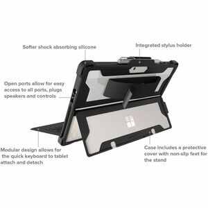 Carcasa Extreme Shell para Microsoft Surface Go 1/2/3/4 10" (Negro)