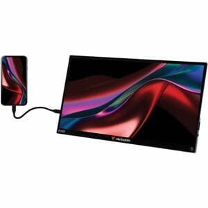 Monitor LED touchscreen Verbatim PMT-15 - 406,4 mm (16") Class - 16:9 - 6 ms - 39,6 cm (15,6") Viewable - Capacità - 10 Po