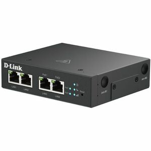 D-Link DWM-314-TP/B 4G LTE M2M VPN PoE+ Router. Interface: 2x RJ45, 2x RJ45 PoE, Antenna type: External. Networking standa