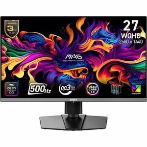 MSI MAG 272QP QD-OLED X50 27" Class WQHD Gaming OLED Monitor - 16:9 - Black - 26.5" Viewable - Quantum Dot OLED - 2560 x 1