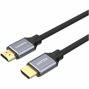 3M HDMI2.1 Male to Male Cable (8K 60Hz) Space Grey + Black UNITEK hook color box