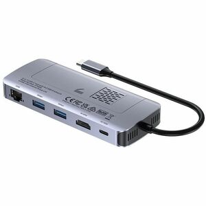 Unitek D1120A01 5 Port(s) USB Type C Docking Station for Solid State Drive, Notebook, Tablet PC, Smartphone, Display - Cha