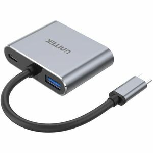 Unitek uHUB AV/Data Transfer Adapter - 1 - 1 × USB Type C - Male - 1 × HDMI 2.0 Digital Audio/Video - Female, 1 × USB Type