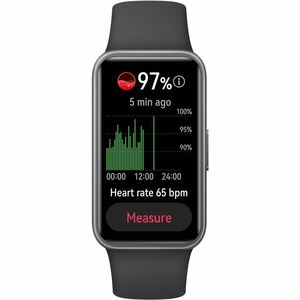 Huawei Band 10 Smart Band - Rechteckig Case Shape - Schwarz Case Color - Schwarz Band Color - Polymer Case Material - Fluo