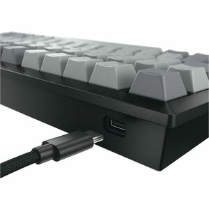 CHERRY G80-3960 Keyboard - Compact - Wired/Wireless Connectivity - USB Interface - Black, Grey - MX2A Red Keyswitch - Blue