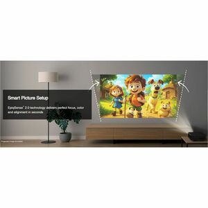 Epson Lifestudio 3LCD Projector - 16:9 - Portable, Ceiling Mountable - Black - High Dynamic Range (HDR) - Front, Rear, Cei