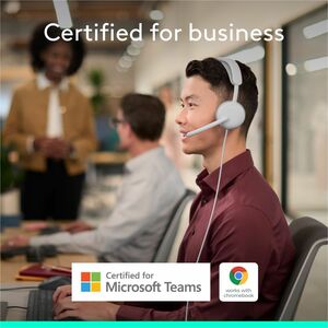 Logitech Zone Wired 2 for Business - Noise-Canceling Headset with Adaptive Hybrid ANC, Microsoft Teams Certified, USB-C wi