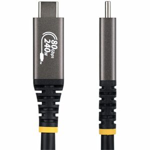 StarTech.com 1.5m (5ft) USB4 Cable, 80Gbps, USB-IF Certified USB-C Cable, 240W, 8K 120Hz/4K 240Hz DP2.1, Thunderbolt 4 Com