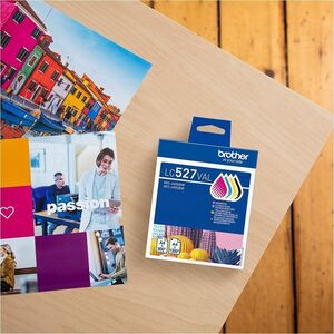Brother LC527VAL Original Inkjet Ink Cartridge - Value Pack - Black, Cyan, Magenta, Yellow - 4 Pack - 1300 Pages, 900 pages