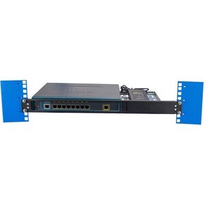 Innovation 1U Rack-mountable Rack Shelf for Switch - 289.56 mm Rack Width x 200.66 mm Rack Depth - Black Powder Coat - TAA