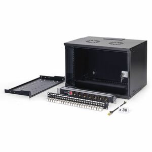 Digitus SOHO PRO 7U Wall Mountable Enclosed Cabinet Rack Cabinet for Networking, Network Equipment, Patch Panel, Module - 