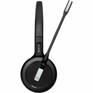EPOS IMPACT 5000 Go Wireless Over-the-head, On-ear Mono Headset - Black - Microsoft Teams Certification - Monaural - Supra