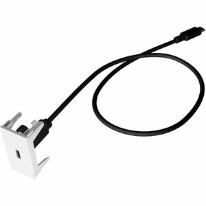 KINDERMANN Konnect flex 45 click Frontplatte - 1 x Gesamtzahl Buchse(n) - Plastik - Weiß - 1 x Geladene Buchse(n)