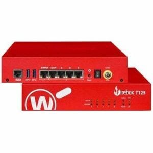 WatchGuard Firebox T125 Network Security/Firewall Appliance - Policy Management - 5 Port - 2.5 Gigabit Ethernet, Gigabit E