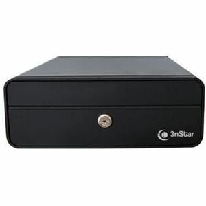 Caja 3nStar CD205 - 3 Billete - 4 Moneda - 2 Posición de bloqueo - Acero Laminado en Frío, Plástico - Negro - 88mm Altura 