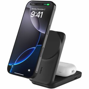 Belkin UltraCharge Induktionsladegerät - Schwarz - für Qi2-fähiges Gerät, iPhone, AirPod, Smartwatch - Eingangsstecker: US