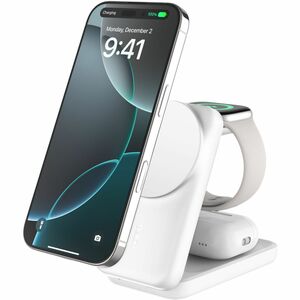 Belkin UltraCharge Induktionsladegerät - Weiß - Faltbar, Magnetisch, Qi2-zertifiziert