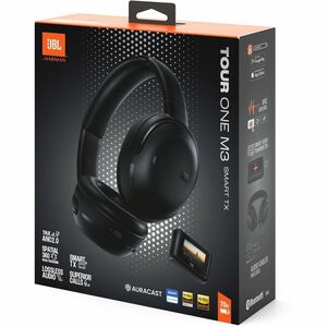JBL Tour One M3 Wired/Wireless On-ear, Over-the-head, Over-the-ear Stereo Headset - Black - Binaural - Circumaural - Bluet