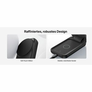 Belkin UltraCharge Induktionsladegerät - Schwarz - für Qi2-fähiges Gerät - Magnetisch, Faltbar, Qi2-zertifiziert