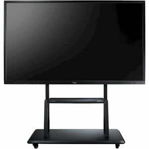 Optoma Convenient Mobile Cart - 25.59" Width x 51.18" Depth x 63.39" Height - Black - 86" Screen Supported